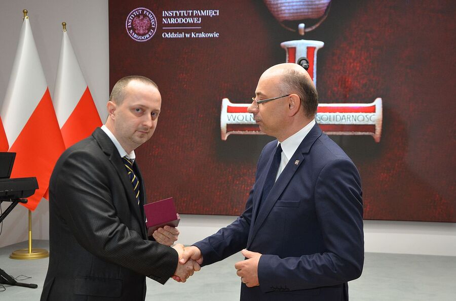W Krakowie wręczono Krzyże Wolności i Solidarności. Fot. Janusz Ślęzak (IPN)