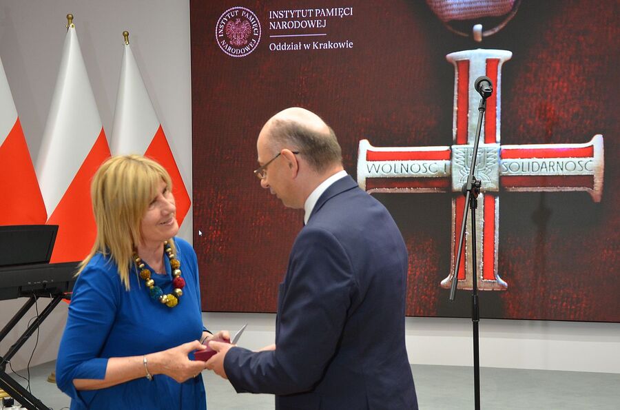 W Krakowie wręczono Krzyże Wolności i Solidarności. Fot. Janusz Ślęzak (IPN)