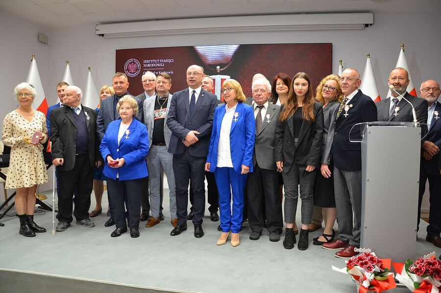 W Krakowie wręczono Krzyże Wolności i Solidarności. Fot. Janusz Ślęzak (IPN)