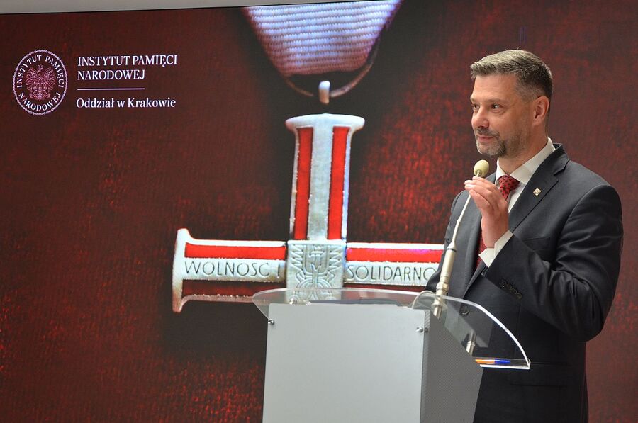 W Krakowie wręczono Krzyże Wolności i Solidarności. Fot. Janusz Ślęzak (IPN)