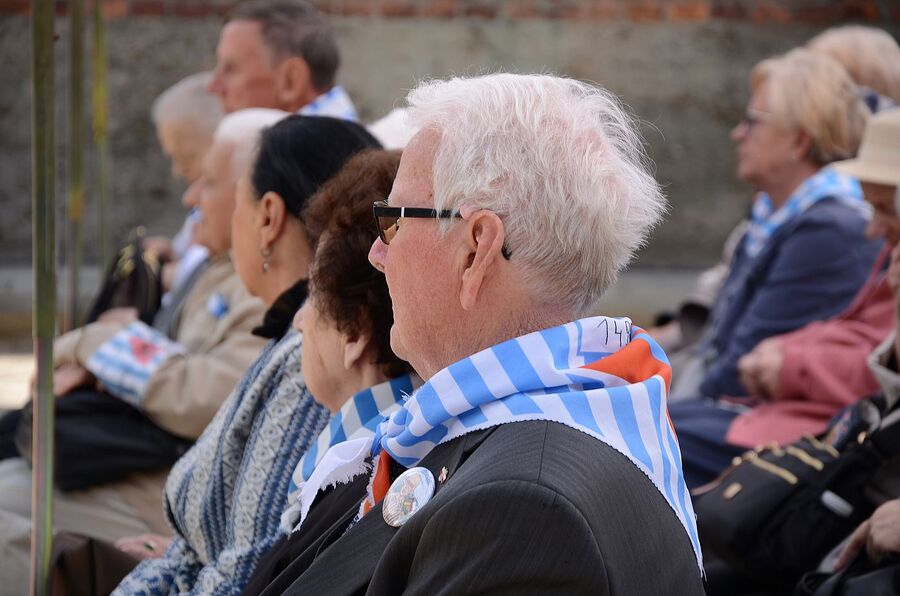 Uroczystości w byłym KL Auschwitz. Fot. Janusz Ślęzak (IPN)