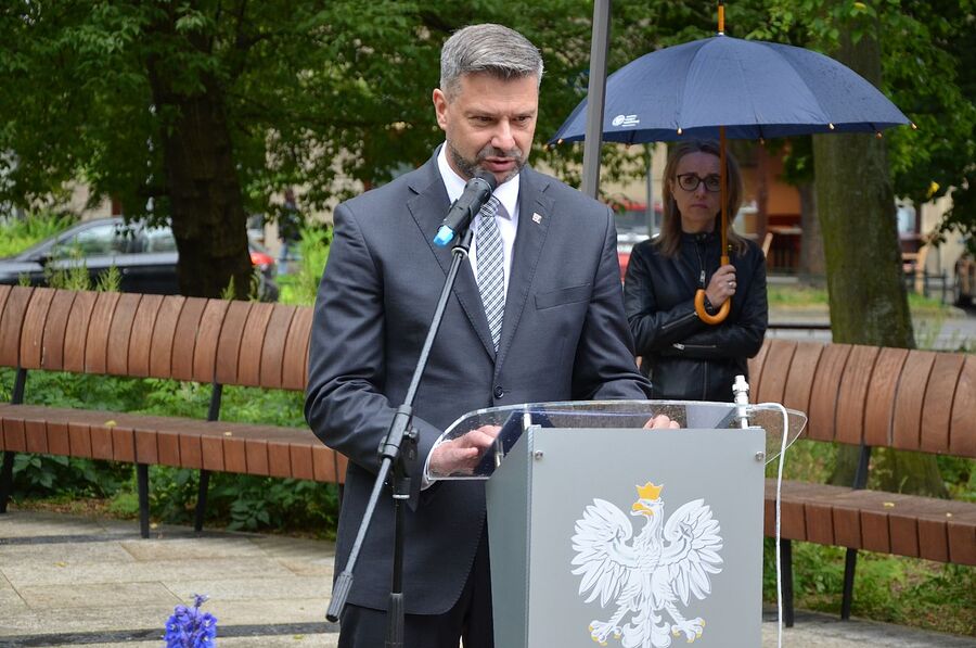 Uroczystości na pl. Axentowicza w Krakowie. Fot. Janusz Ślęzak (IPN)