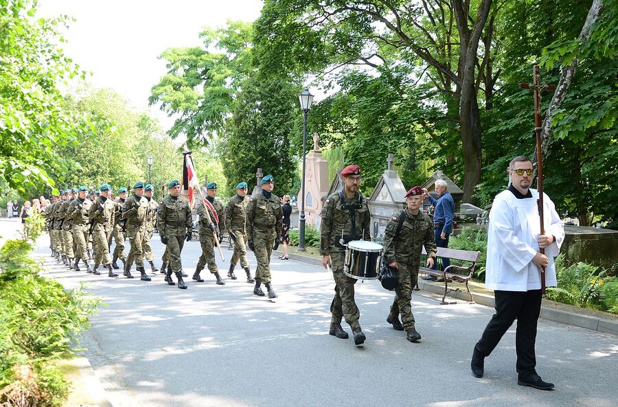 Pogrzeb mjr. Henryka Małkiewicza. Fot. Janusz Ślęzak (IPN)