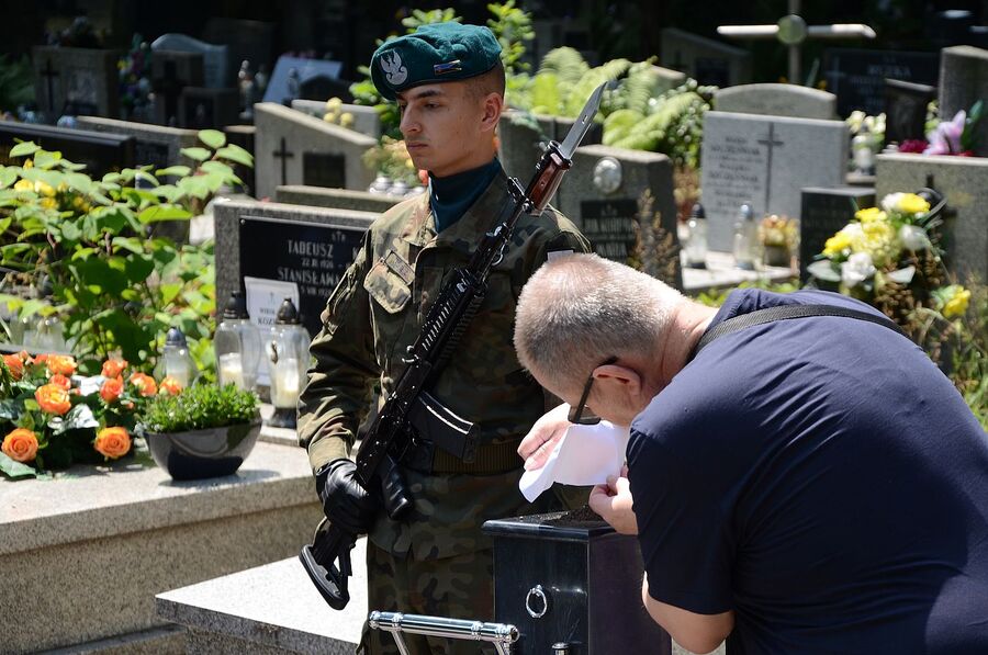 Pogrzeb mjr. Henryka Małkiewicza. Fot. Janusz Ślęzak (IPN)