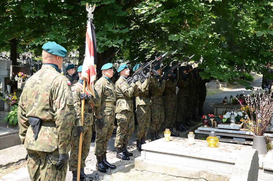 Pogrzeb mjr. Henryka Małkiewicza. Fot. Janusz Ślęzak (IPN)