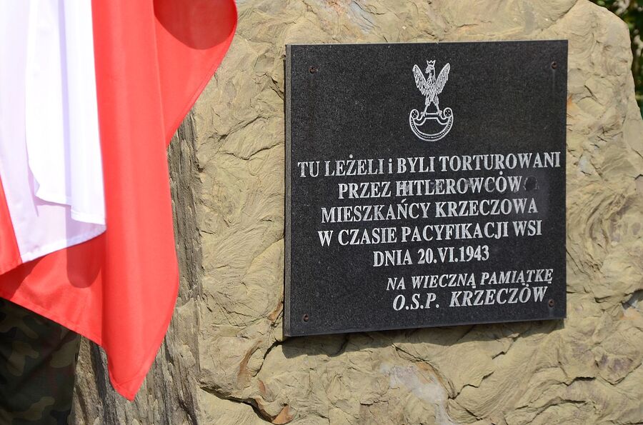 Uroczystości w związku z 80. rocznicą pacyfikacji Krzeczowa. Fot. Janusz Ślęzak (IPN)