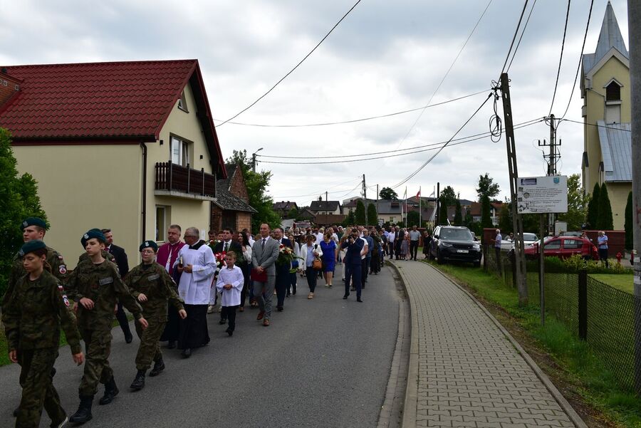 Uroczystości upamiętniające ofiary niemieckiej pacyfikacji Kaszowa. Fot. Jakub Ryba (IPN)