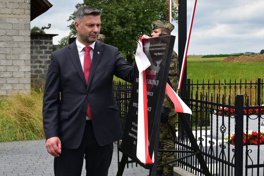 Uroczystości upamiętniające ofiary niemieckiej pacyfikacji Kaszowa. Fot. Jakub Ryba (IPN)