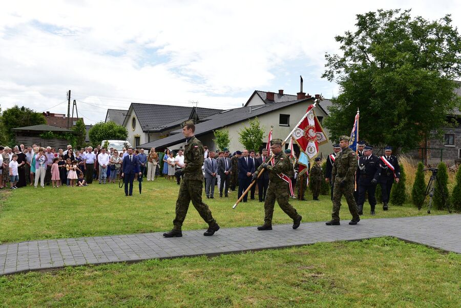 Uroczystości upamiętniające ofiary niemieckiej pacyfikacji Kaszowa. Fot. Jakub Ryba (IPN)