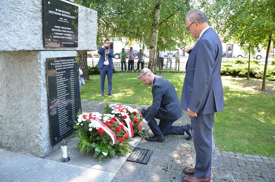 Uroczystości w związku z 80. rocznicą pacyfikacji Liszek. Fot. Janusz Ślęzak (IPN)