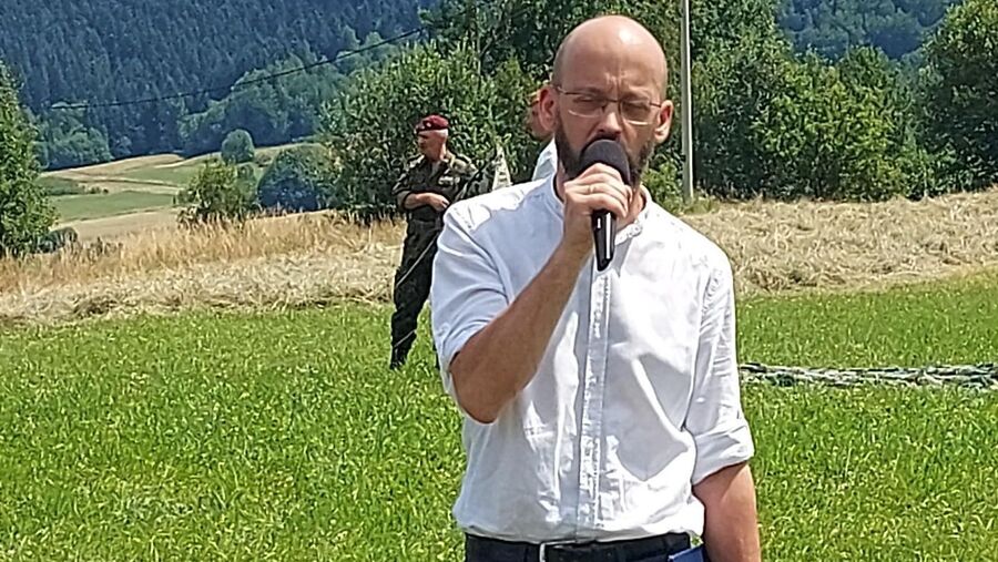 Piknik historyczny na Dzielcu w Słopnicach. Fot. Łukasz Płatek (IPN)