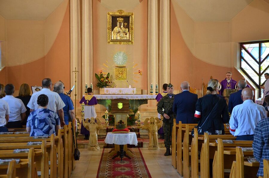 Uroczystości pogrzebowe Wojciecha Mszanika. Fot. Janusz Ślęzak (IPN)