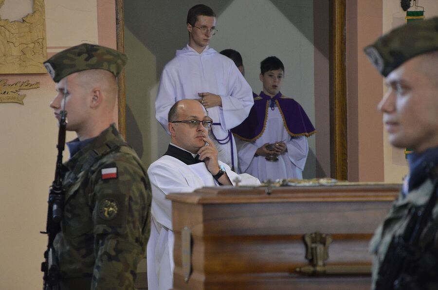 Uroczystości pogrzebowe Wojciecha Mszanika. Fot. Janusz Ślęzak (IPN)