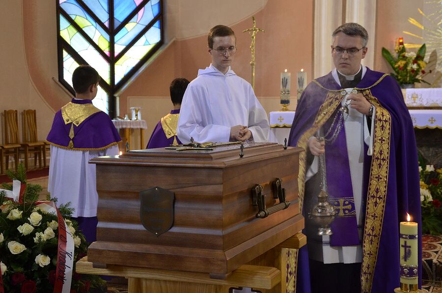 Uroczystości pogrzebowe Wojciecha Mszanika. Fot. Janusz Ślęzak (IPN)