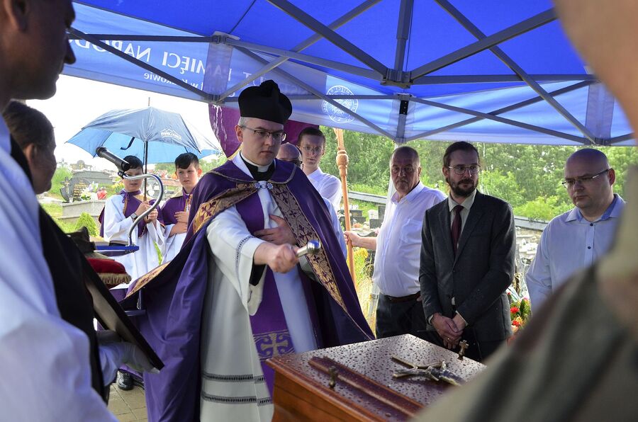 Uroczystości pogrzebowe Wojciecha Mszanika. Fot. Janusz Ślęzak (IPN)
