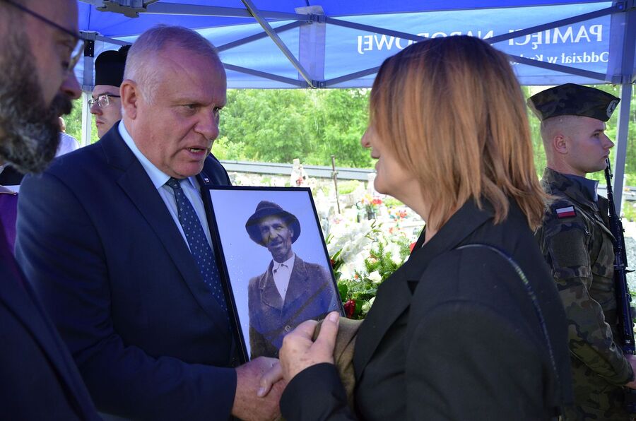 Uroczystości pogrzebowe Wojciecha Mszanika. Fot. Janusz Ślęzak (IPN)