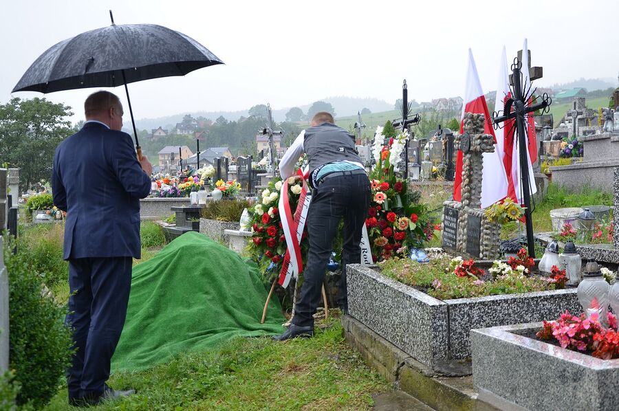 Uroczystości pogrzebowe Wojciecha Mszanika. Fot. Janusz Ślęzak (IPN)