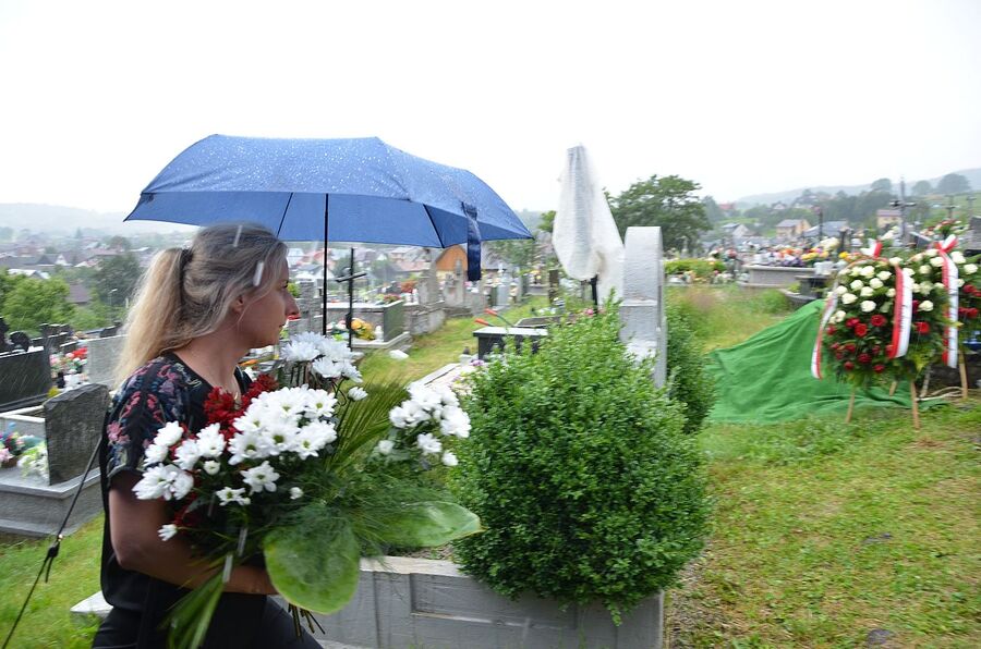 Uroczystości pogrzebowe Wojciecha Mszanika. Fot. Janusz Ślęzak (IPN)