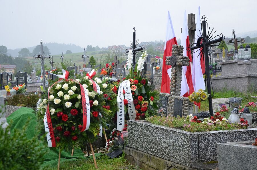 Uroczystości pogrzebowe Wojciecha Mszanika. Fot. Janusz Ślęzak (IPN)