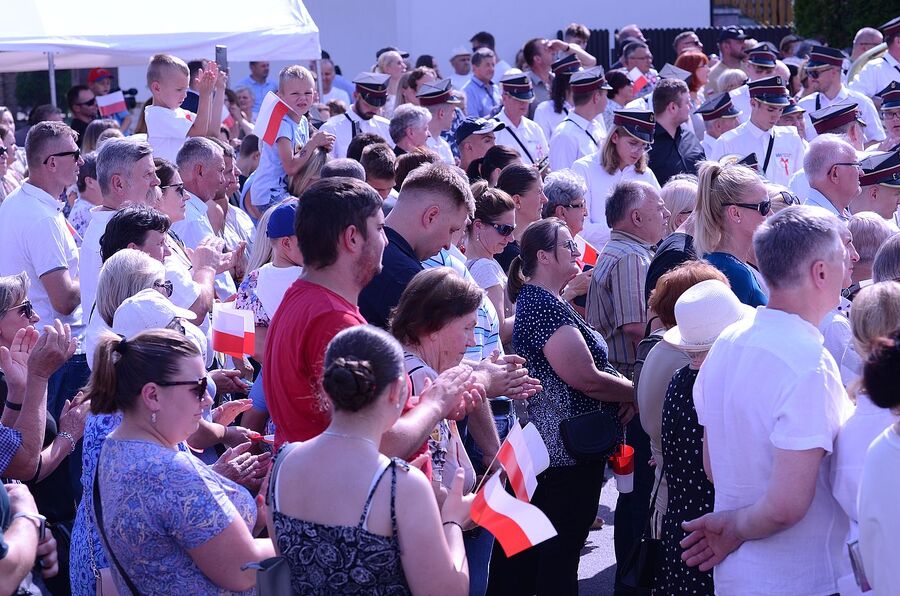 Uroczystości w Sułkowicach w związku z 80. rocznicą niemieckiej pacyfikacji miejscowości. Fot. Janusz Ślęzak (IPN)