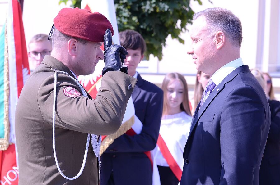 Uroczystości w Sułkowicach w związku z 80. rocznicą niemieckiej pacyfikacji miejscowości. Fot. Janusz Ślęzak (IPN)