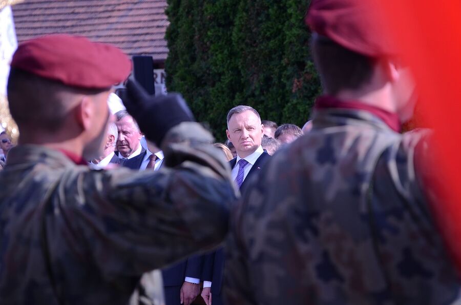 Uroczystości w Sułkowicach w związku z 80. rocznicą niemieckiej pacyfikacji miejscowości. Fot. Janusz Ślęzak (IPN)