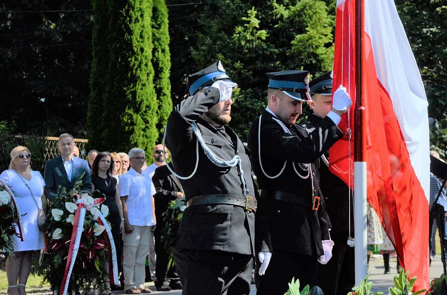80. rocznica niemieckiej pacyfikacji wsi Łazy. Fot. Janusz Ślęzak (IPN)
