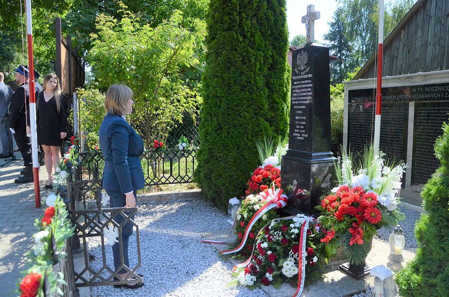 80. rocznica niemieckiej pacyfikacji wsi Łazy. Fot. Janusz Ślęzak (IPN)