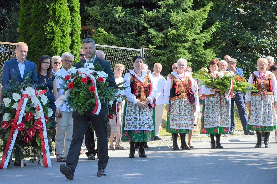 80. rocznica niemieckiej pacyfikacji wsi Łazy. Fot. Janusz Ślęzak (IPN)