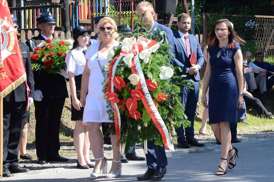 80. rocznica niemieckiej pacyfikacji wsi Łazy. Fot. Janusz Ślęzak (IPN)