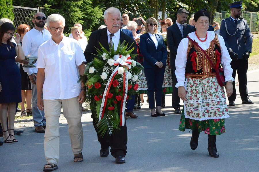 80. rocznica niemieckiej pacyfikacji wsi Łazy. Fot. Janusz Ślęzak (IPN)
