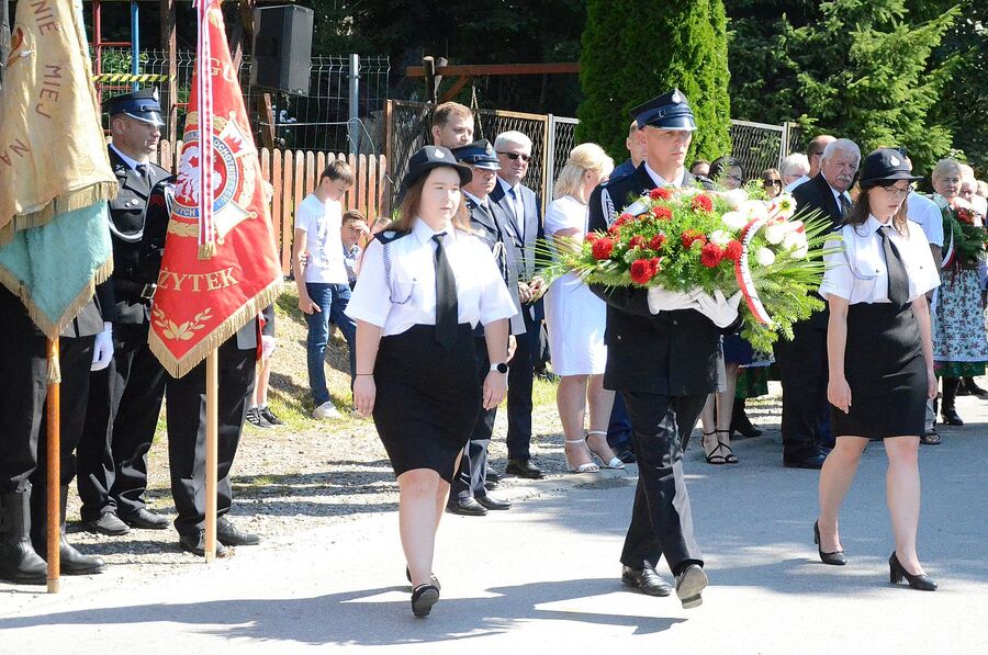 80. rocznica niemieckiej pacyfikacji wsi Łazy. Fot. Janusz Ślęzak (IPN)