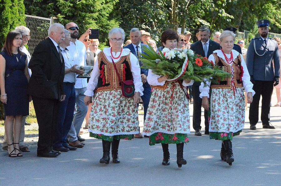 80. rocznica niemieckiej pacyfikacji wsi Łazy. Fot. Janusz Ślęzak (IPN)