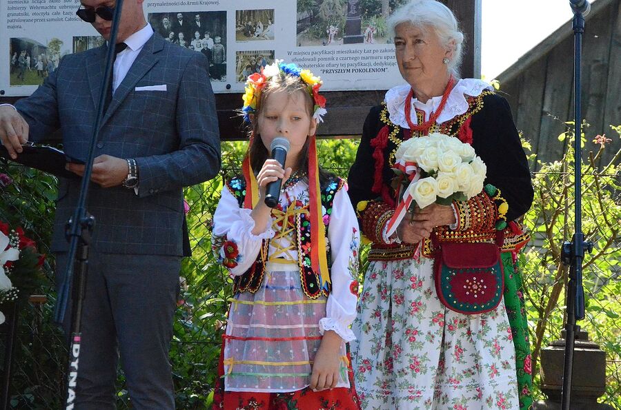 80. rocznica niemieckiej pacyfikacji wsi Łazy. Fot. Janusz Ślęzak (IPN)