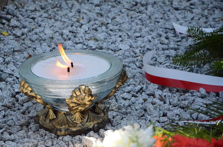 80. rocznica niemieckiej pacyfikacji wsi Łazy. Fot. Janusz Ślęzak (IPN)