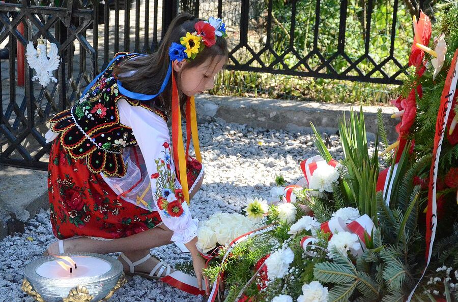 80. rocznica niemieckiej pacyfikacji wsi Łazy. Fot. Janusz Ślęzak (IPN)
