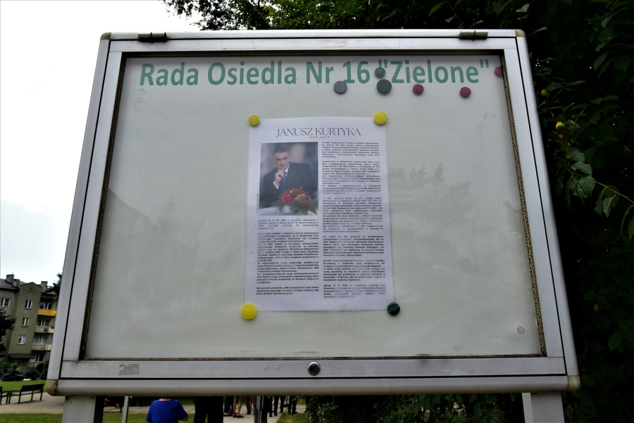 Skwer imienia prof. Janusza Kurtyki w Tarnowie. Fot. Żaneta Wierzgacz (IPN)