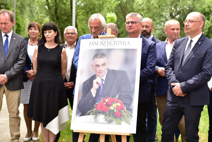 Skwer imienia prof. Janusza Kurtyki w Tarnowie. Fot. Żaneta Wierzgacz (IPN)