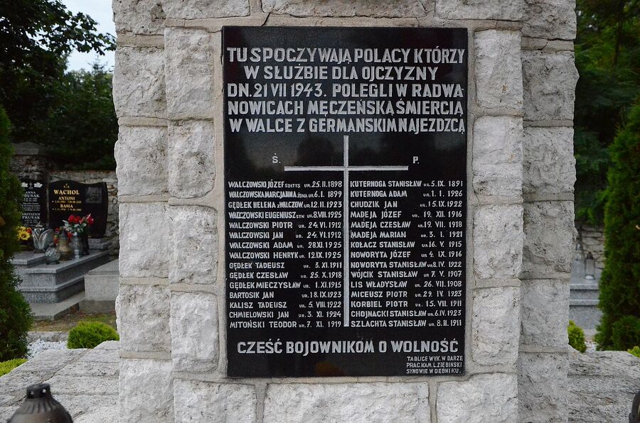 80. rocznica niemieckiej zbrodni w Radwanowicach. Fot. Janusz Ślęzak (IPN)