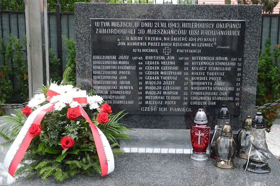 80. rocznica niemieckiej zbrodni w Radwanowicach. Fot. Janusz Ślęzak (IPN)