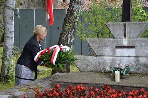 Kraków. 79. rocznica wymordowania robotników niemieckiego obozu pracy „Liban”. Fot. Janusz Ślęzak (IPN)