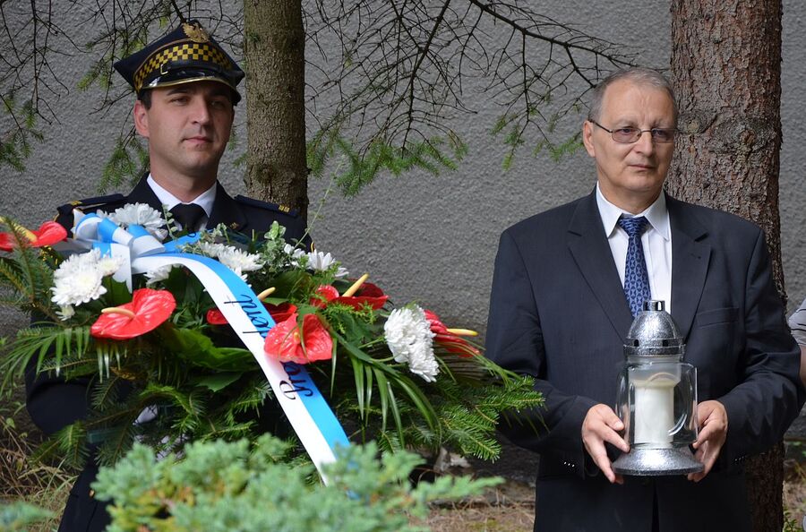 Kraków. 79. rocznica wymordowania robotników niemieckiego obozu pracy „Liban”. Fot. Janusz Ślęzak (IPN)
