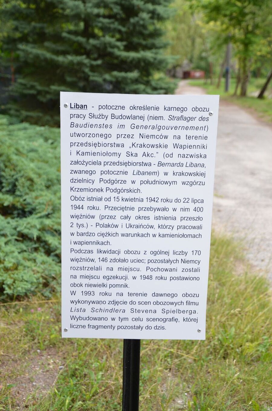 Kraków. 79. rocznica wymordowania robotników niemieckiego obozu pracy „Liban”. Fot. Janusz Ślęzak (IPN)