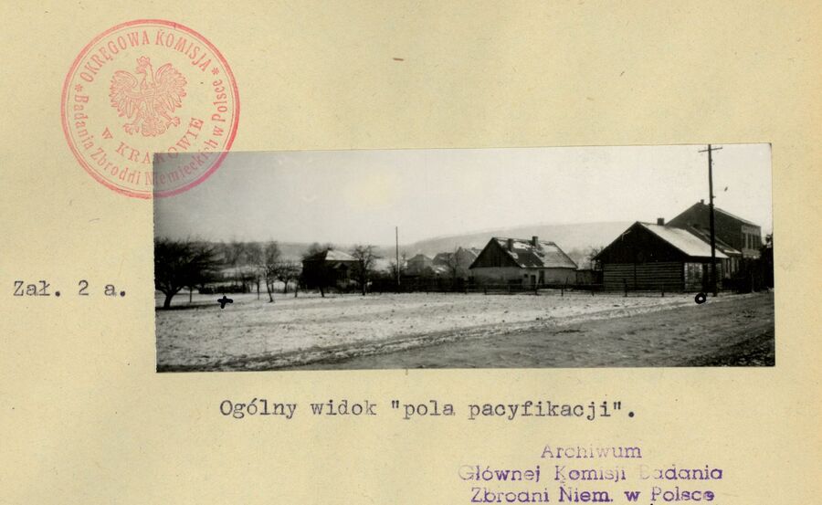 Miejsce niemieckiej pacyfikacji na Woli Justowskiej. Fot. Archiwum IPN