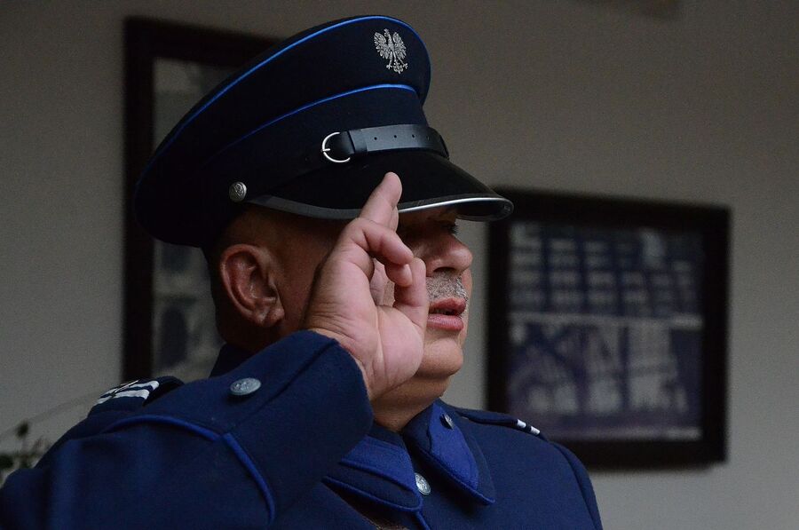 Niepołomice. Obchody święta policji. Fot. Janusz Ślęzak (IPN)