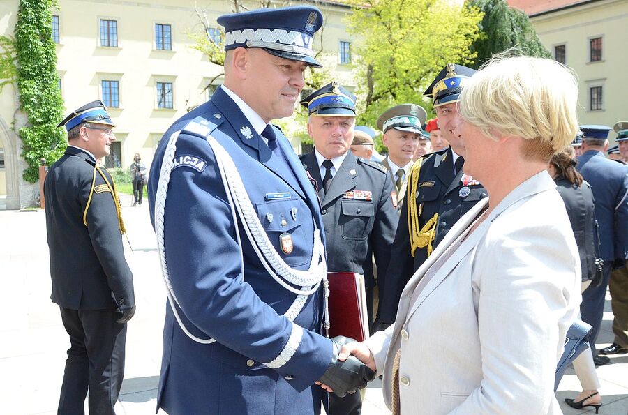 Wojewódzkie obchody święta policji w Krakowie. Fot. Janusz Ślęzak (IPN)