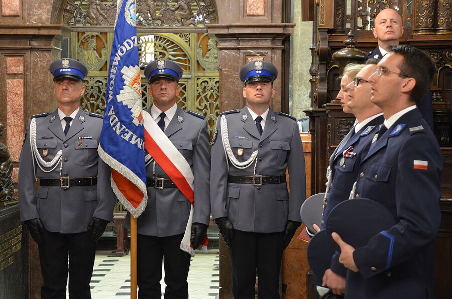 Wojewódzkie obchody święta policji w Krakowie. Fot. Janusz Ślęzak (IPN)