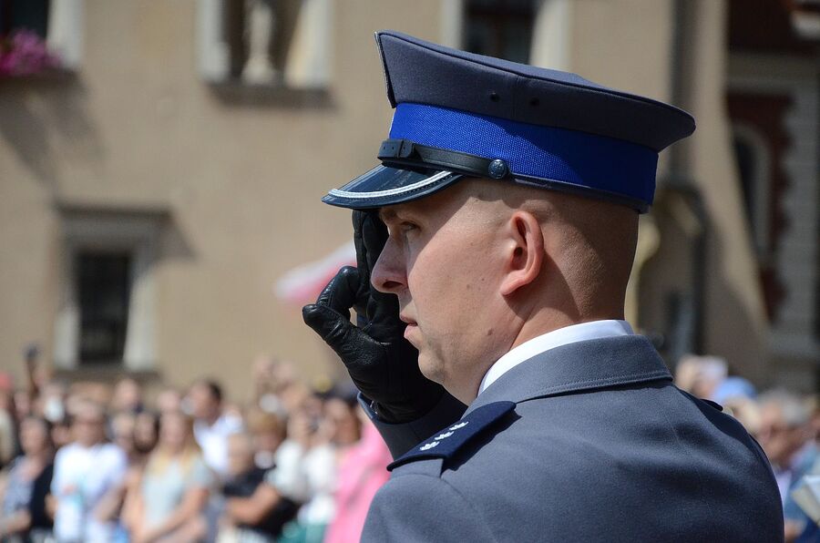 Wojewódzkie obchody święta policji w Krakowie. Fot. Janusz Ślęzak (IPN)
