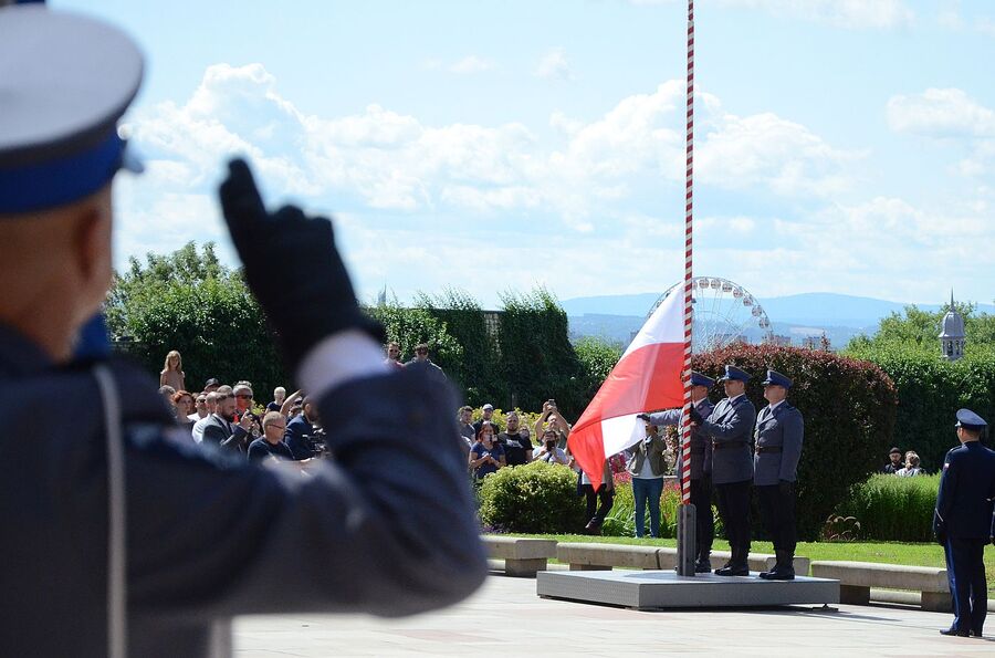 Wojewódzkie obchody święta policji w Krakowie. Fot. Janusz Ślęzak (IPN)