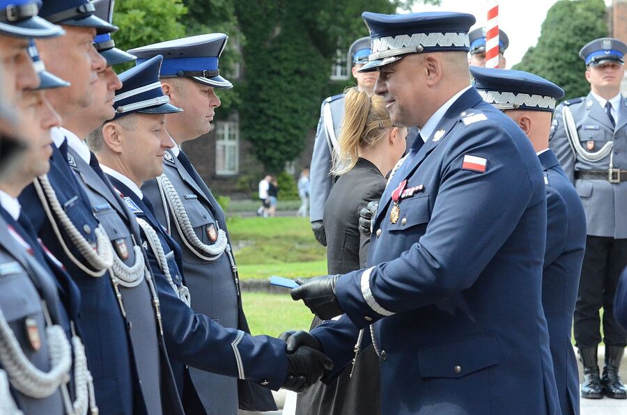Wojewódzkie obchody święta policji w Krakowie. Fot. Janusz Ślęzak (IPN)